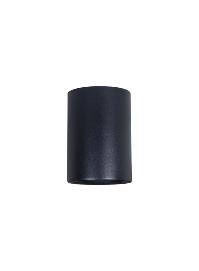 Jana Light Empty Round Black Aluminum Cylinder with Stepped Ring, 10 cm – Jana Light - Image 1